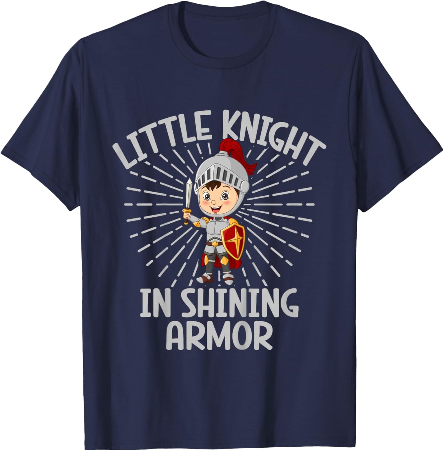 Little Knight in Shining Armor Knight T-Shirt - T-Shirt | Navy