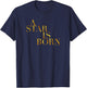 WB100 A Star Is Born Classic Gold Movie Logo T-Shirt - T-Shirt | Navy
