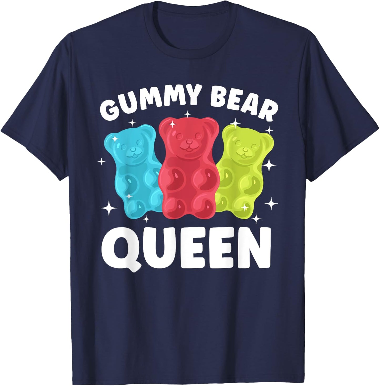 Cute Gummy Bear Art Girls Gummy Bear Lover Gummies T-Shirt - T-Shirt | Navy