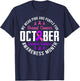October Breast Cancer And Domestic Violence Awareness Month T-Shirt - T-Shirt | Navy