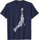Basketball Basketball Boys Men Children T-Shirt - T-Shirt | Navy