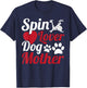 Spin Lover Dog Mother Cycle Spinning Class T-Shirt - T-Shirt | Navy