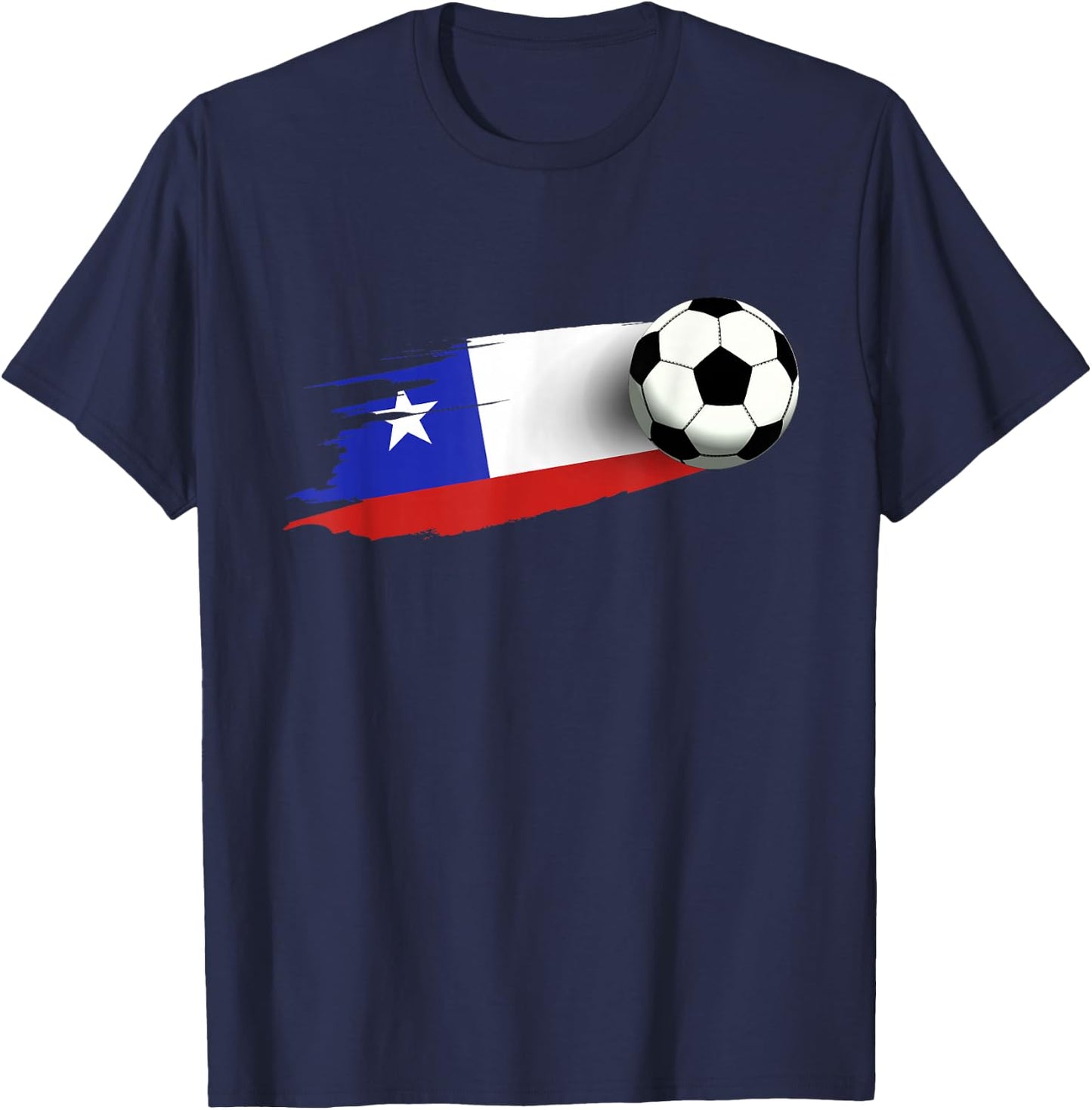 Chile Flag Jersey Chilean Soccer Team Chilean T-Shirt - T-Shirt | Navy
