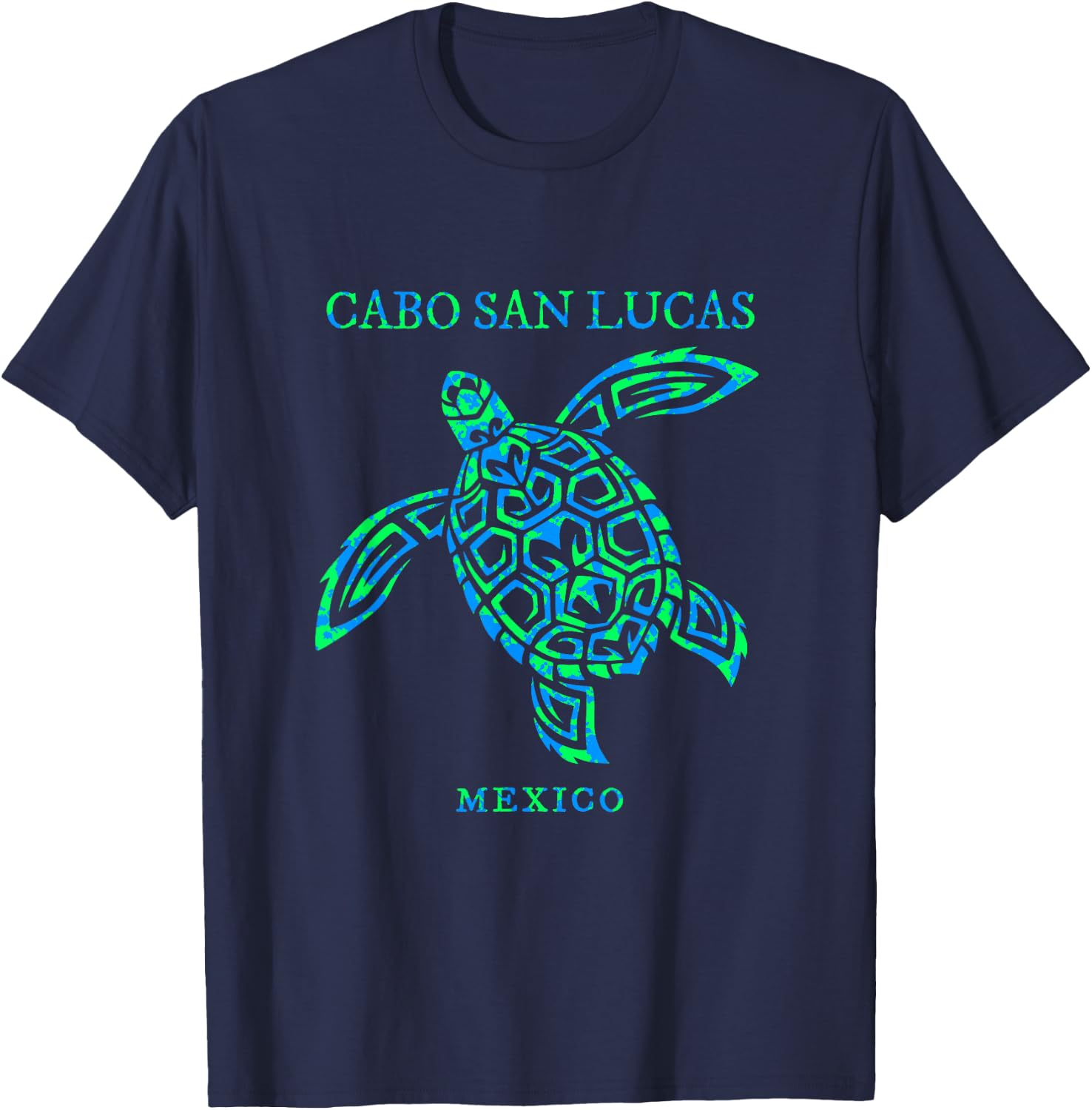 Cabo San Lucas Mexico Sea Turtle Boy Girl Vacation Souvenir T-Shirt - T-Shirt | Navy