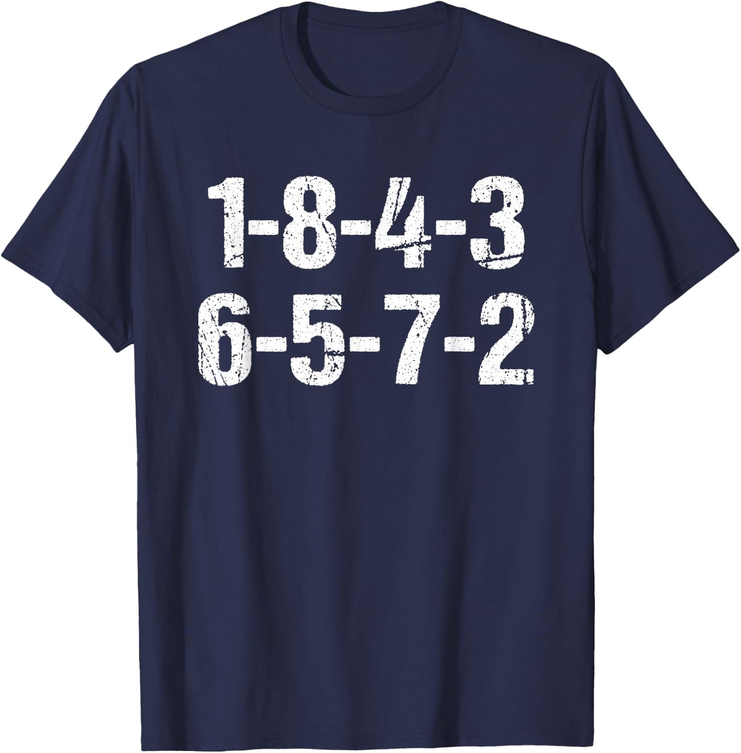 V8 Engine Ignition Sequence 18726543 Eight-Cylinder Car Tuning T-Shirt - T-Shirt | Navy