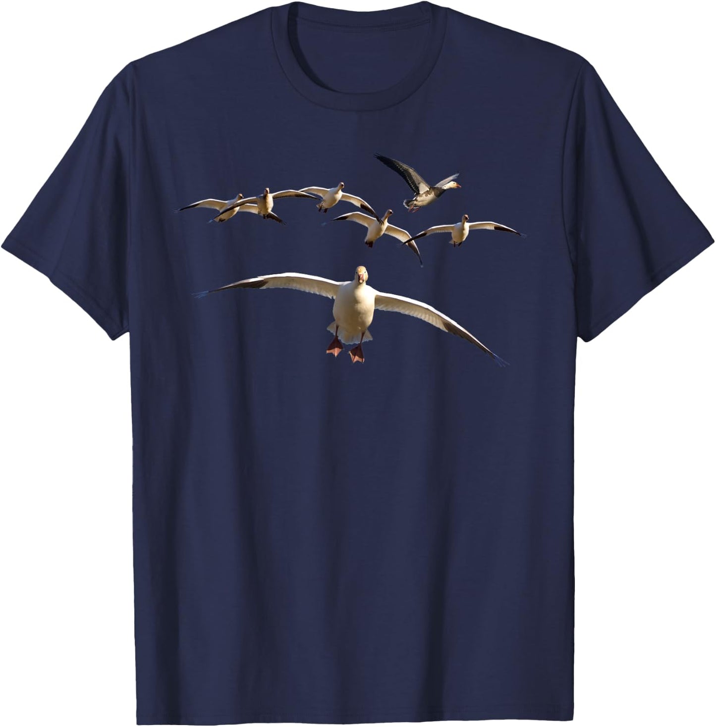 Snow Goose Shirt Goose Hunting Snow Geese Blue Goose T-Shirt - T-Shirt | Navy