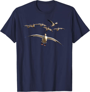 Snow Goose Shirt Goose Hunting Snow Geese Blue Goose T-Shirt - T-Shirt | Navy