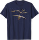 Snow Goose Shirt Goose Hunting Snow Geese Blue Goose T-Shirt - T-Shirt | Navy