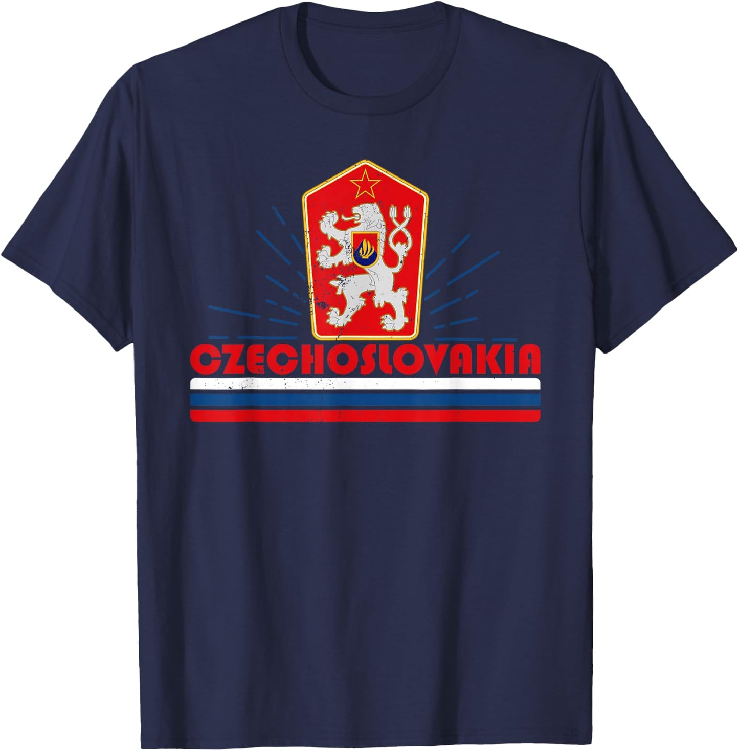 Czechoslovakia Czech Slovak central Europe communist T-Shirt - T-Shirt | Navy