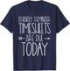 Payroll Specialist Manager Clerk Friendly Reminder Timesheet T-Shirt - T-Shirt | Navy