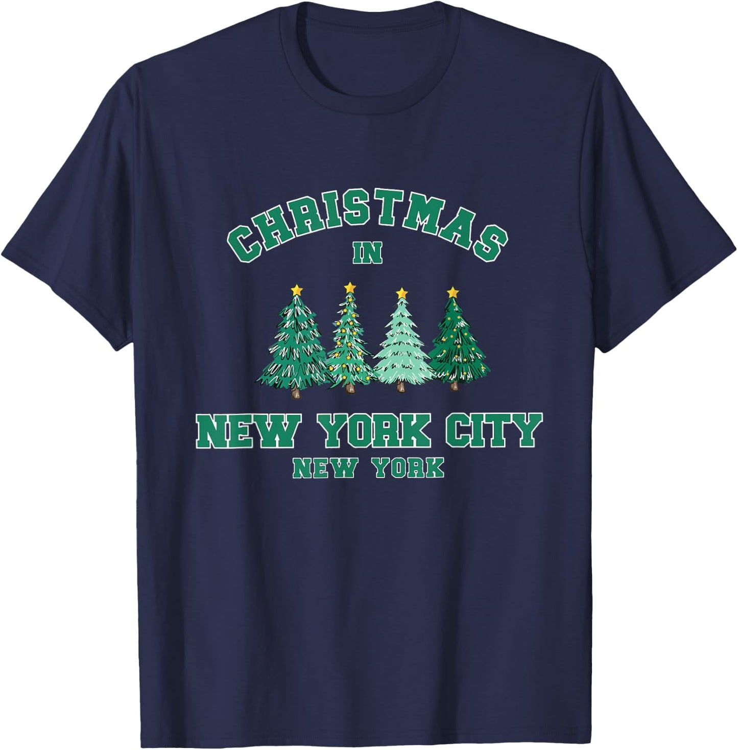 New York City Christmas Trip T-Shirt - T-Shirt | Navy