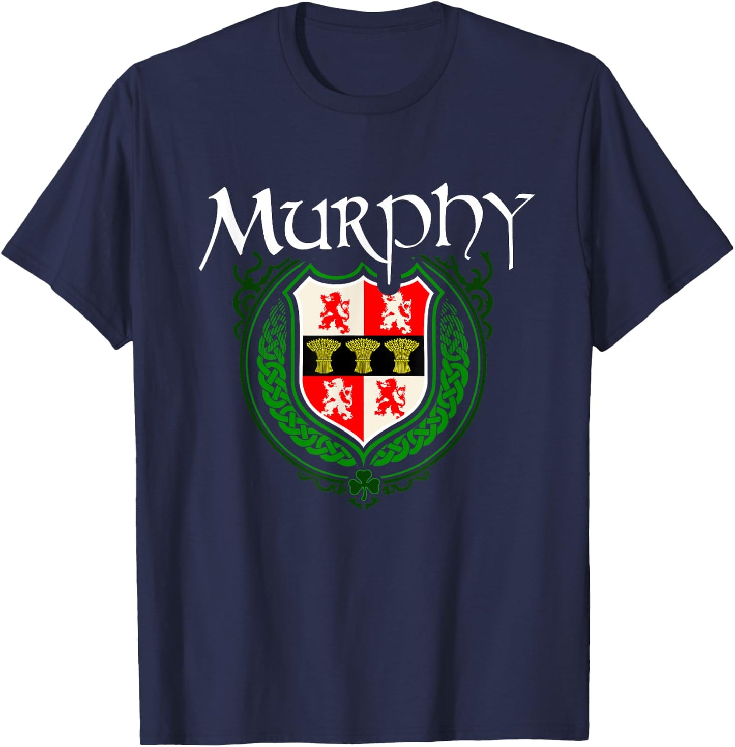 Murphy Surname Irish Clan Tartan Badge Ireland T-Shirt - T-Shirt | Navy