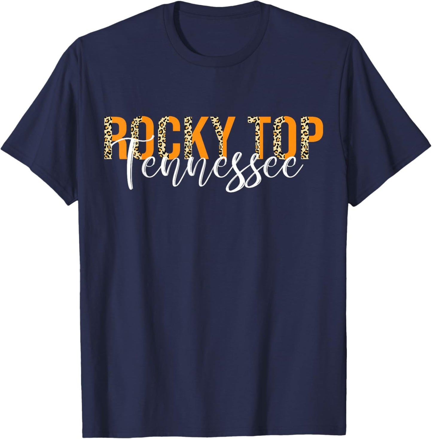 Rocky Top Tennessee Leopard T-Shirt - T-Shirt | Navy
