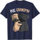 Pug Grandma Dog Mom Lover Owner Women T-Shirt - T-Shirt | Navy