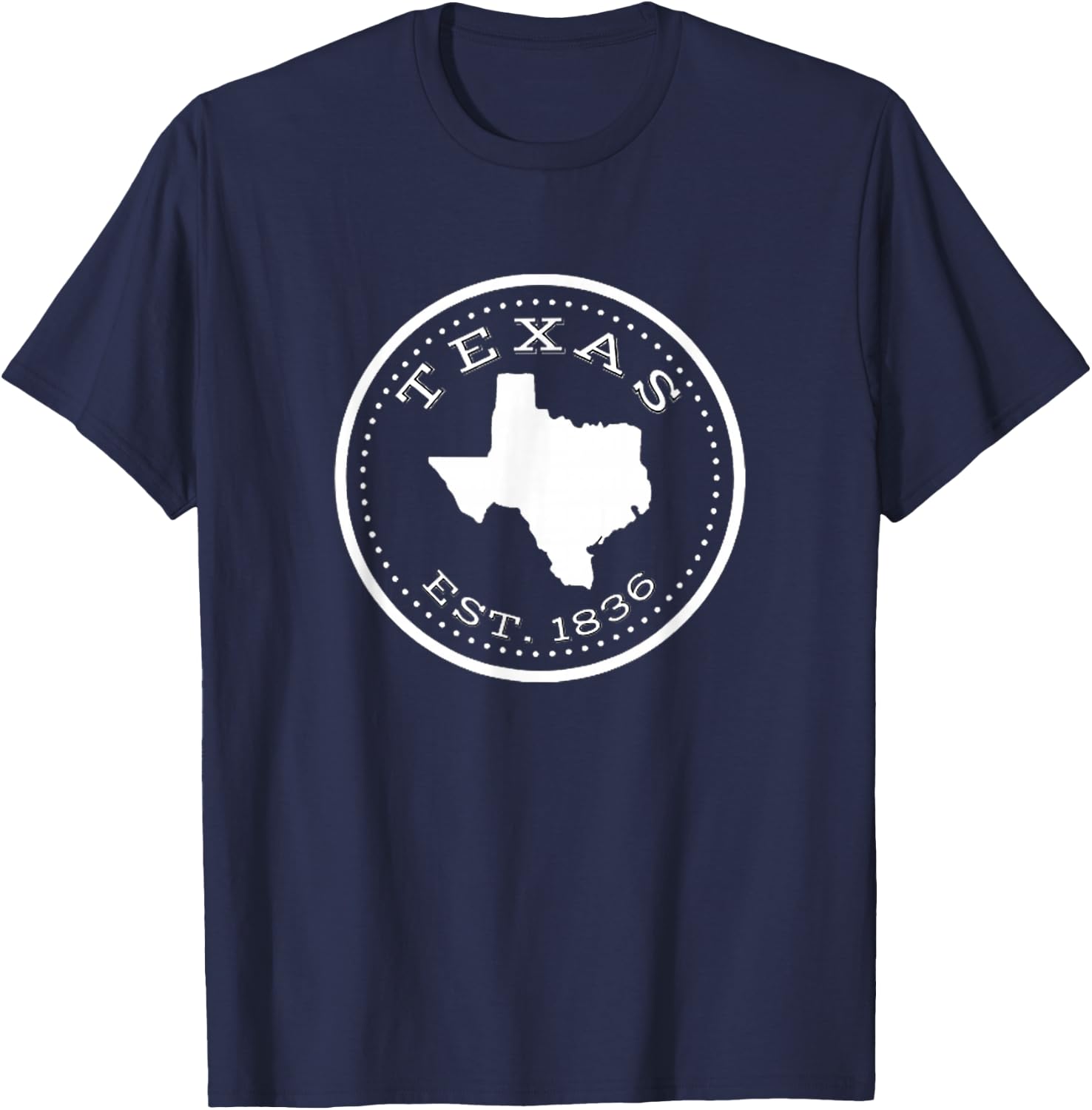 Vintage Texas Map For Souvenirs T-Shirt - T-Shirt | Navy