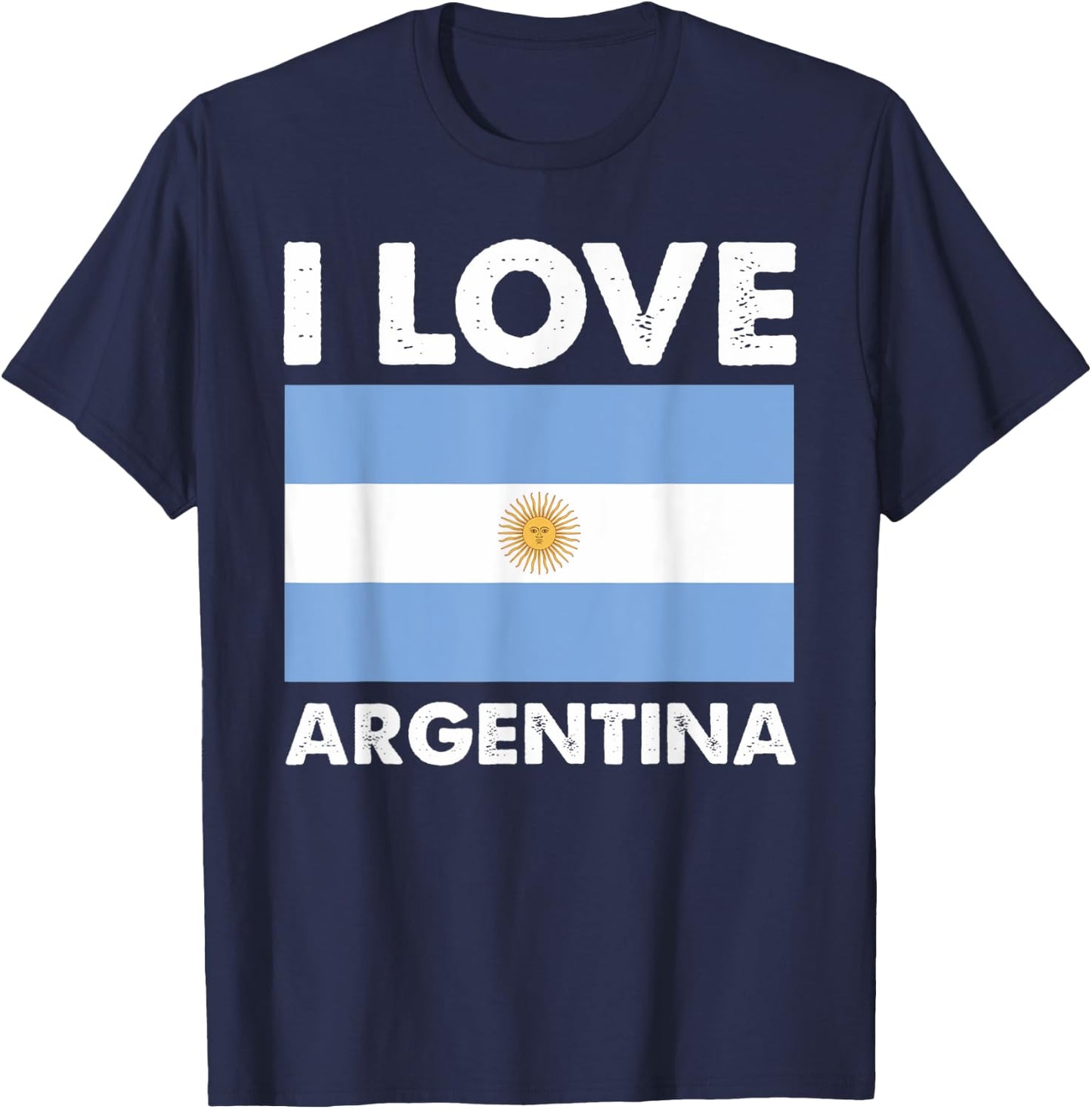 I Love Argentina I Heart Argentina Family Travel Argentina T-Shirt - T-Shirt | Navy