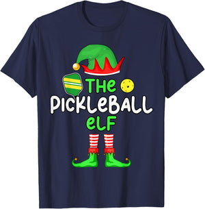 I'm The Pickleball Elf Christmas Family Matching Pajama T-Shirt - T-Shirt | Navy