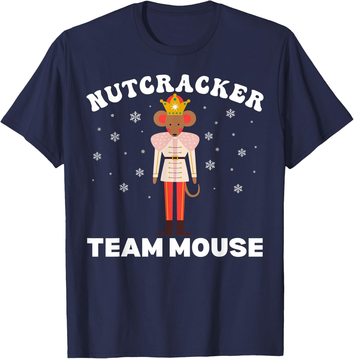 Team Mouse Nutcracker Christmas Dance Pajamas Kids Girls T-Shirt - T-Shirt | Navy