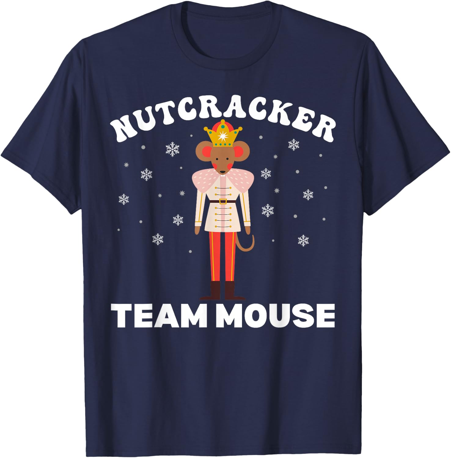 Team Mouse Nutcracker Christmas Dance Pajamas Kids Girls T-Shirt - T-Shirt | Navy
