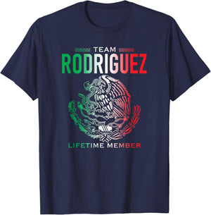 Team Rodriguez Lifetime Member Family Reunion T-Shirt - T-Shirt | Navy