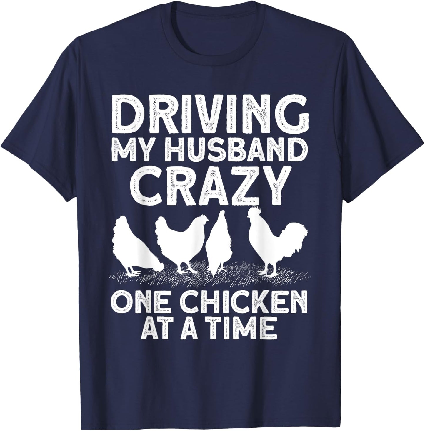 Funny Chicken Art Mom Chicken Lady Chicken Farmer T-Shirt - T-Shirt | Navy