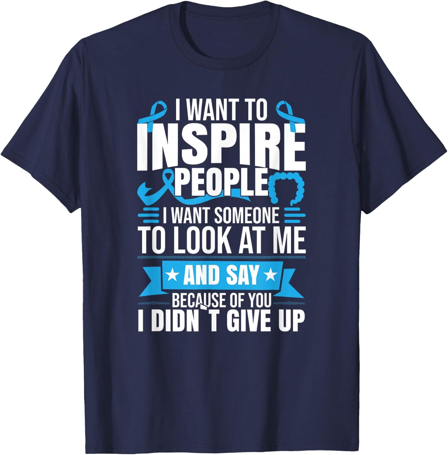 Colon Cancer Warrior T-Shirt - T-Shirt | Navy