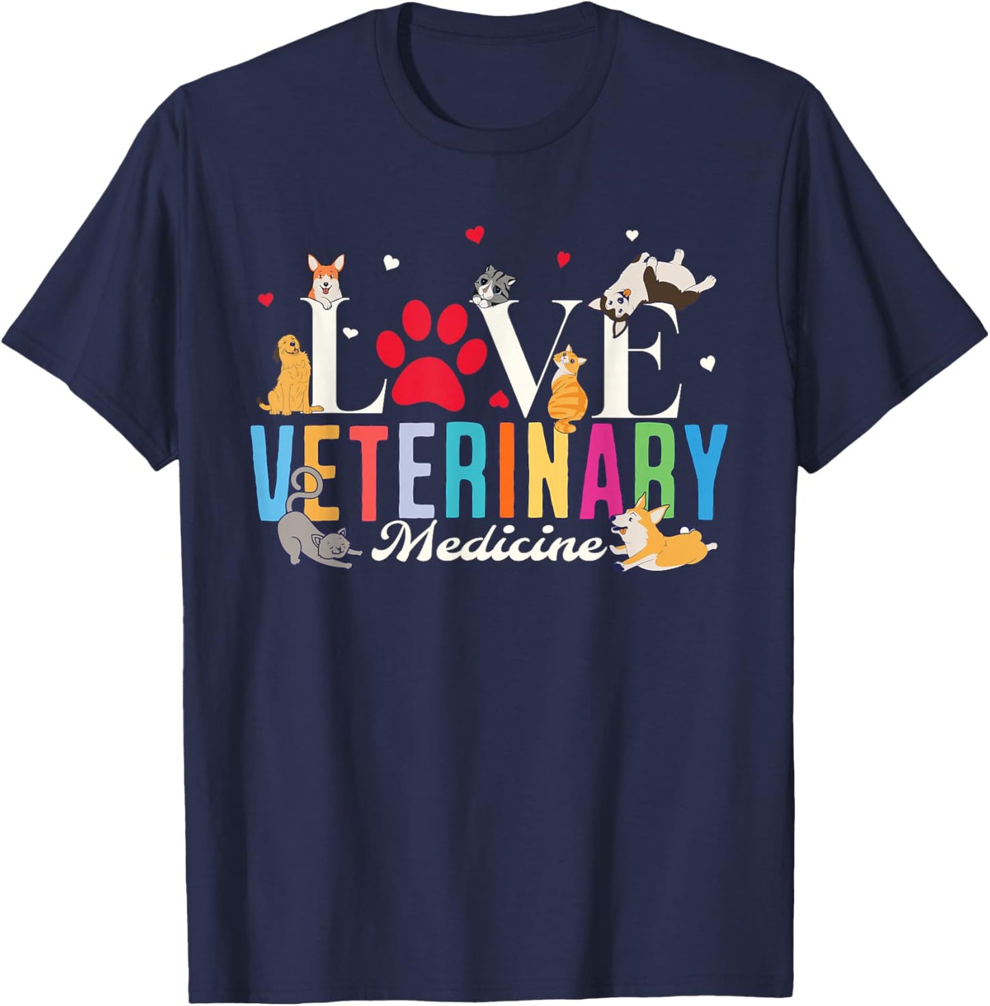 Vet tech Gift, Veterinary Technician Gift Appreciation Day T-Shirt - T-Shirt | Navy