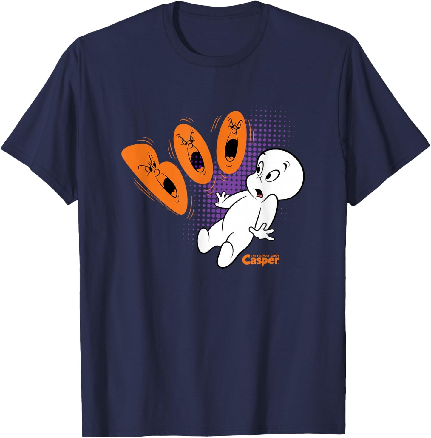 Casper the Friendly Ghost Halloween Boo T-Shirt - T-Shirt | Navy