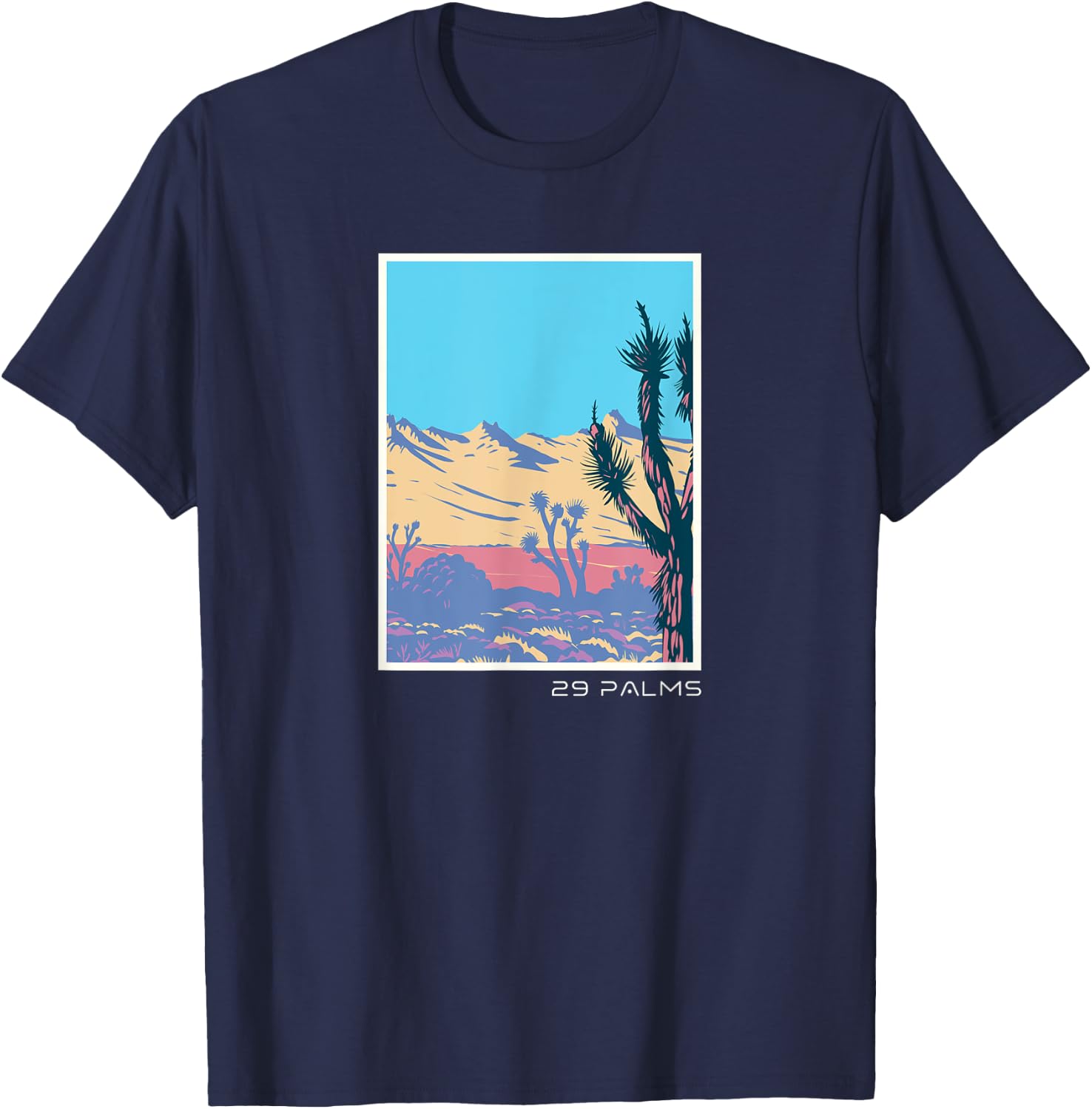 29 Palms Desert City California T-Shirt - T-Shirt | Navy