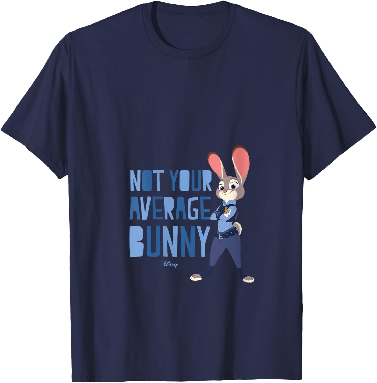 Zootopia - Judy Not Your Average Bunny V-Neck T-Shirt - T-Shirt | Navy