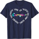 Care Giver Appreciation for Caregivers Men's Classic Fit Black Cotton Polyester Blend Stretchable Casual Short Sleeve T-Shirt - T-Shirt | Navy