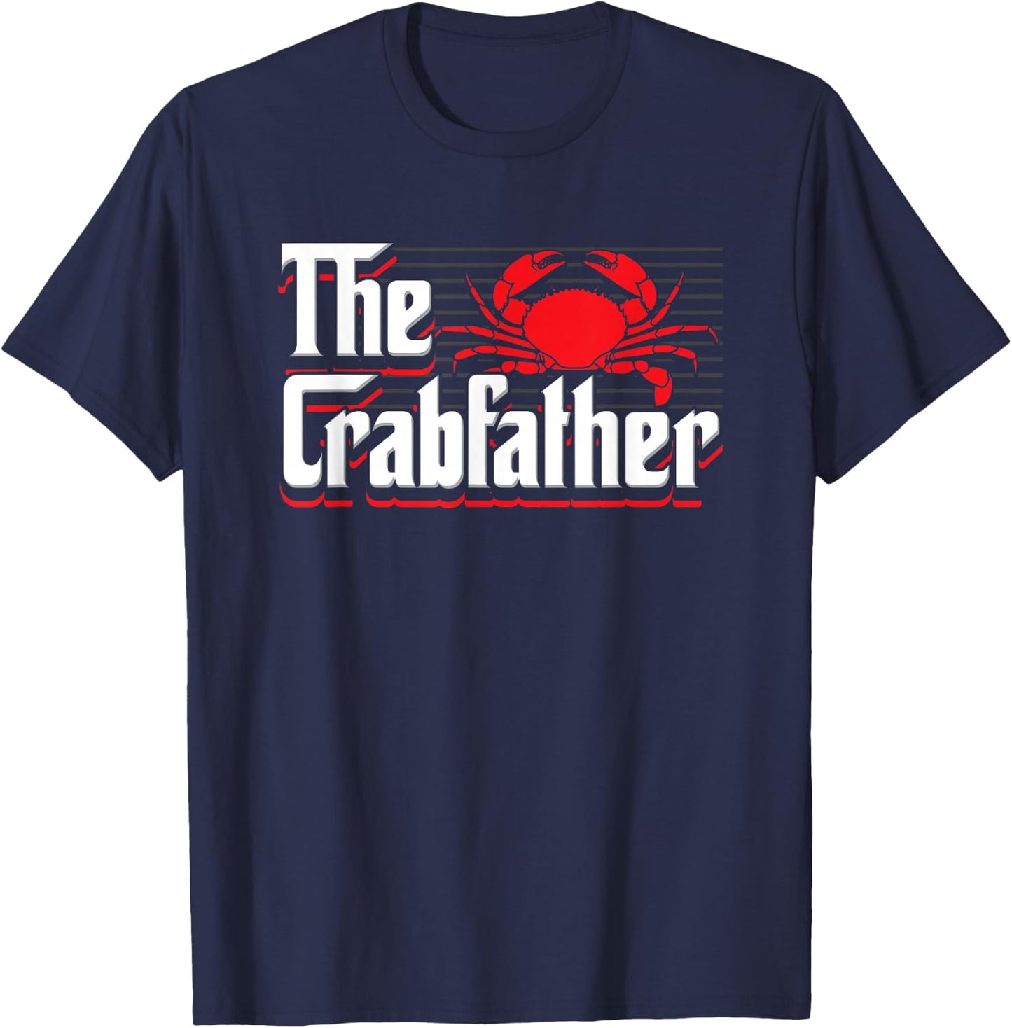 The Crabfather Funny Crawfish T-Shirt - T-Shirt | Navy
