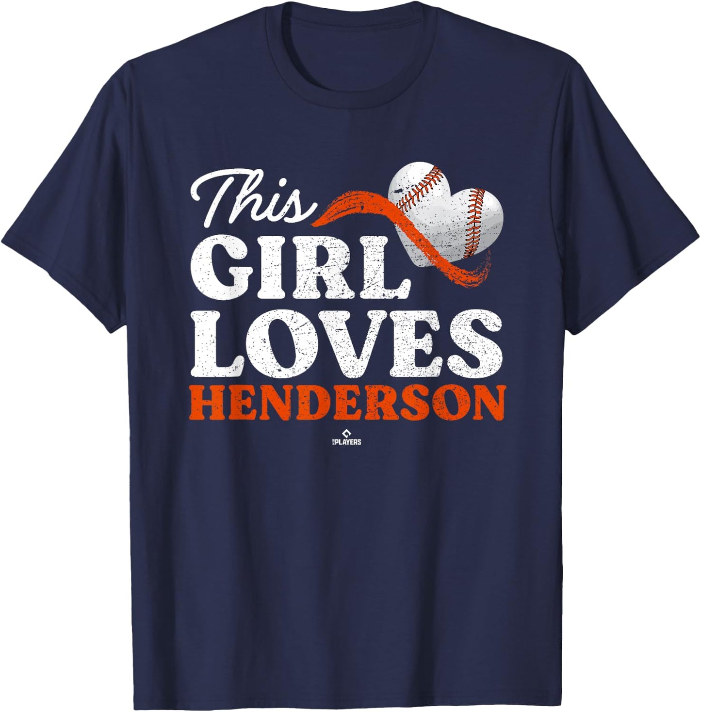 This Girl Loves Gunnar Henderson Baltimore MLBPA T-Shirt - T-Shirt | Navy