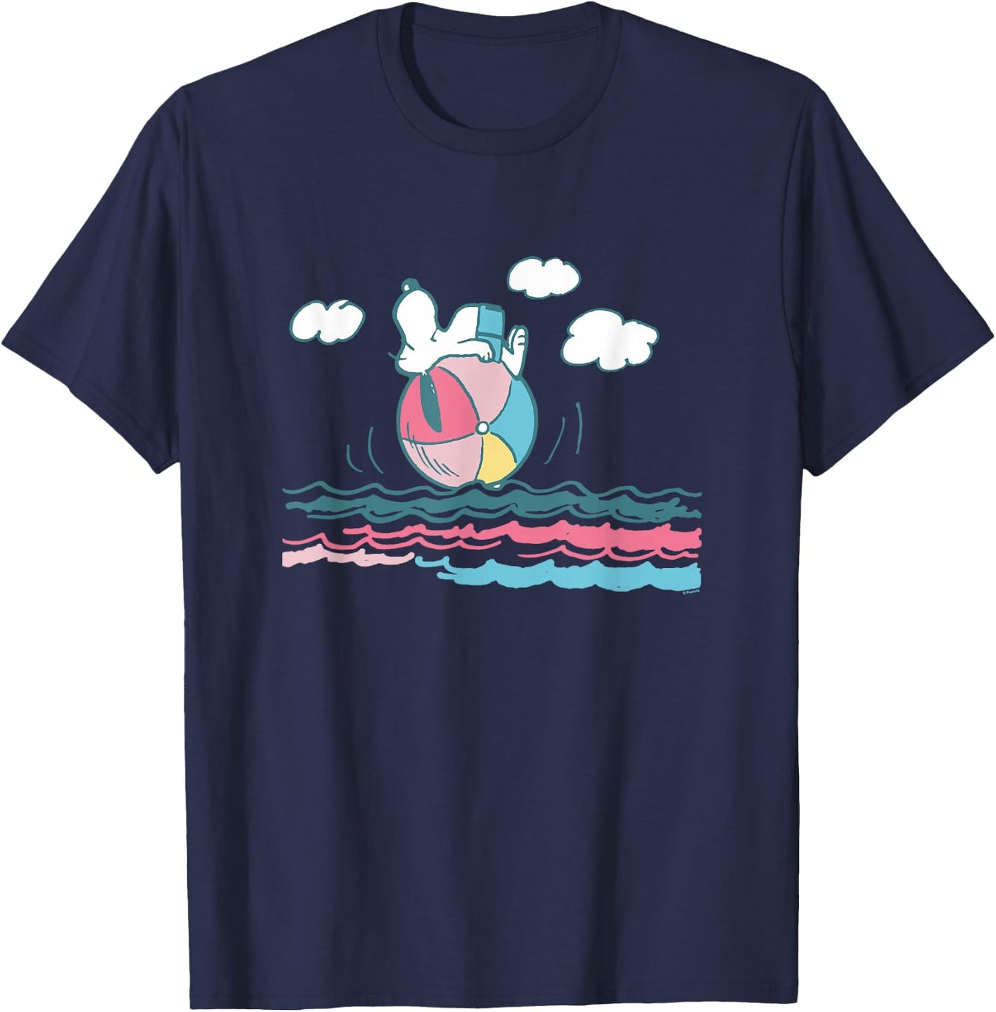 Peanuts - Snoopy Beach Ball T-Shirt - T-Shirt | Navy