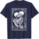 Tarot Card Shirt The Lovers Goth Skeleton Halloween Occult T-Shirt - T-Shirt | Navy