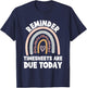 Funny Payroll Specialist Manager Timesheets Are Due Today T-Shirt - T-Shirt | Navy