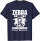 Zebra Squad - Zebra Ribbon Carcinoid Cancer Awareness T-Shirt - T-Shirt | Navy