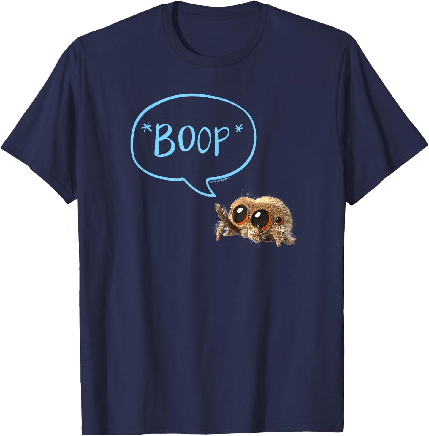 Lucas The Spider Boop Blue T-Shirt - T-Shirt | Navy
