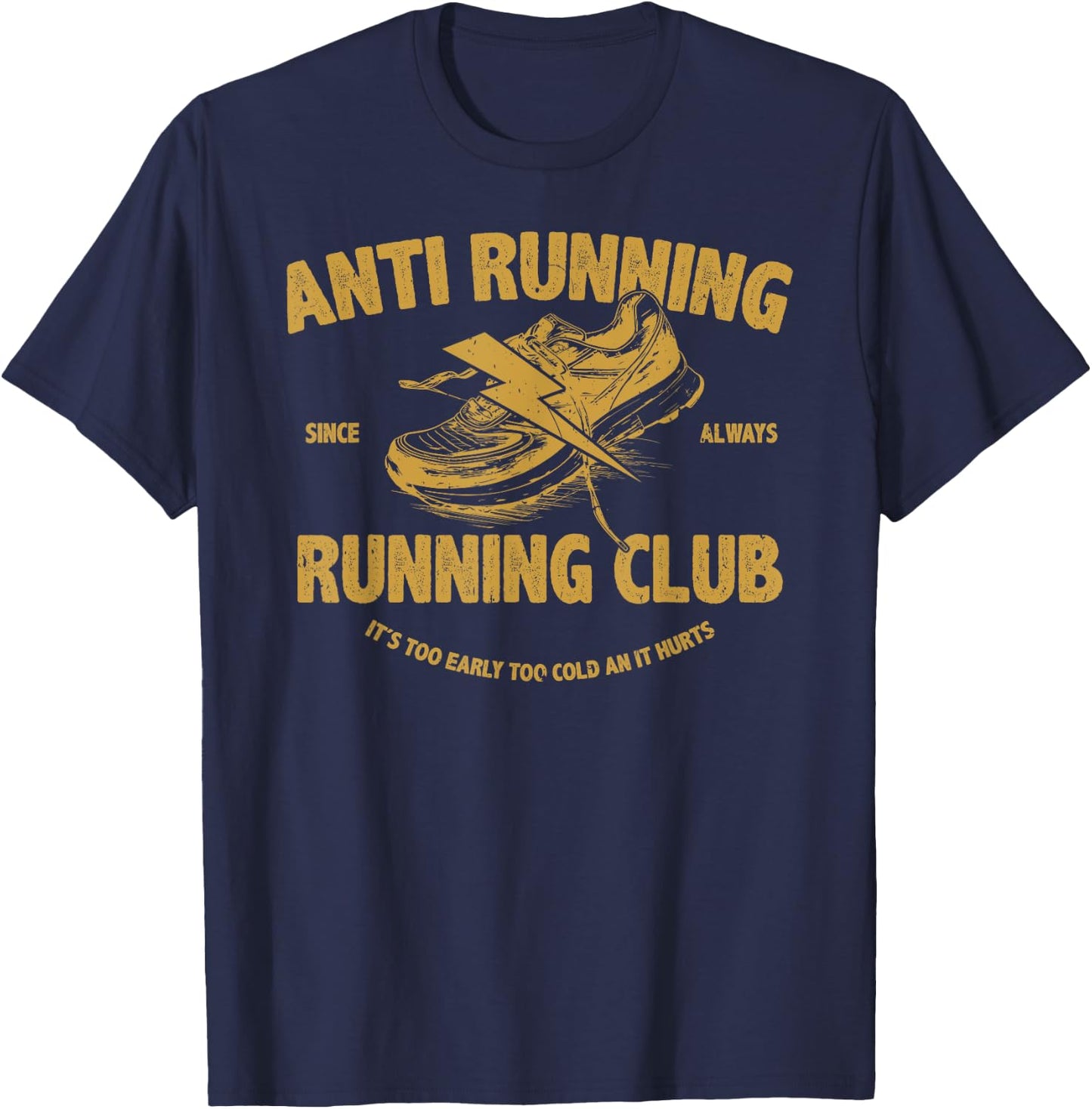 anti running running club for lazy Men woman Kids T-Shirt - T-Shirt | Navy