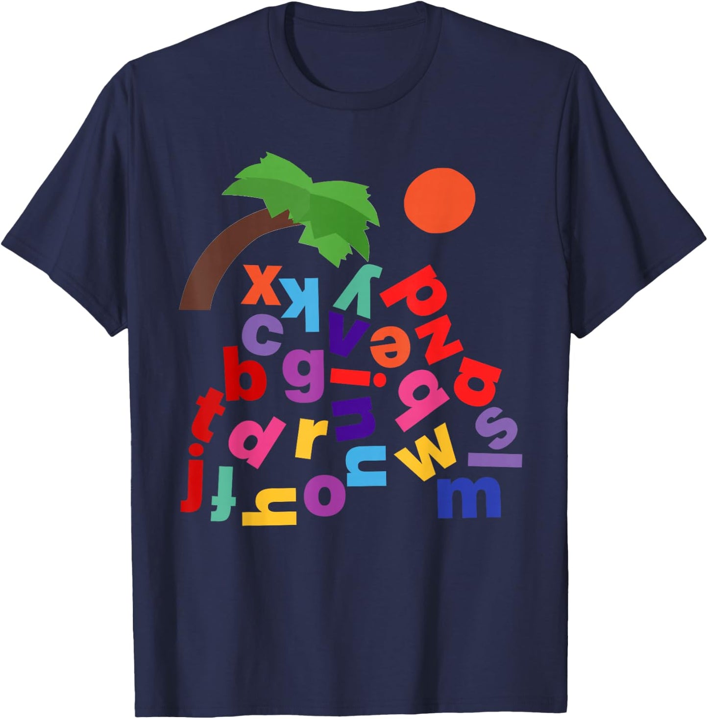 Alphabet Boom Tree T-Shirt - T-Shirt | Navy