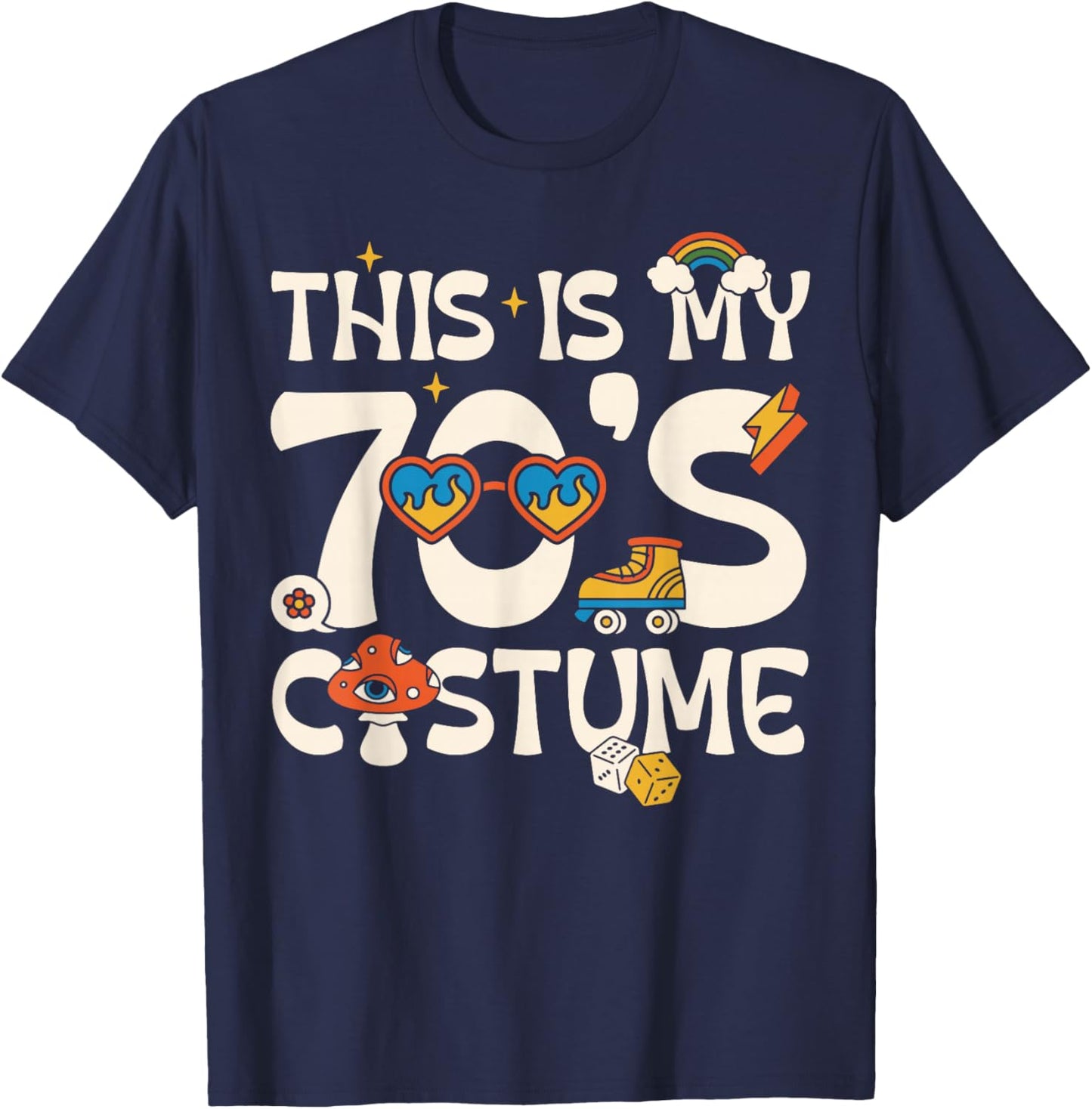 This is My 70's Costume T-Shirt - T-Shirt | Navy