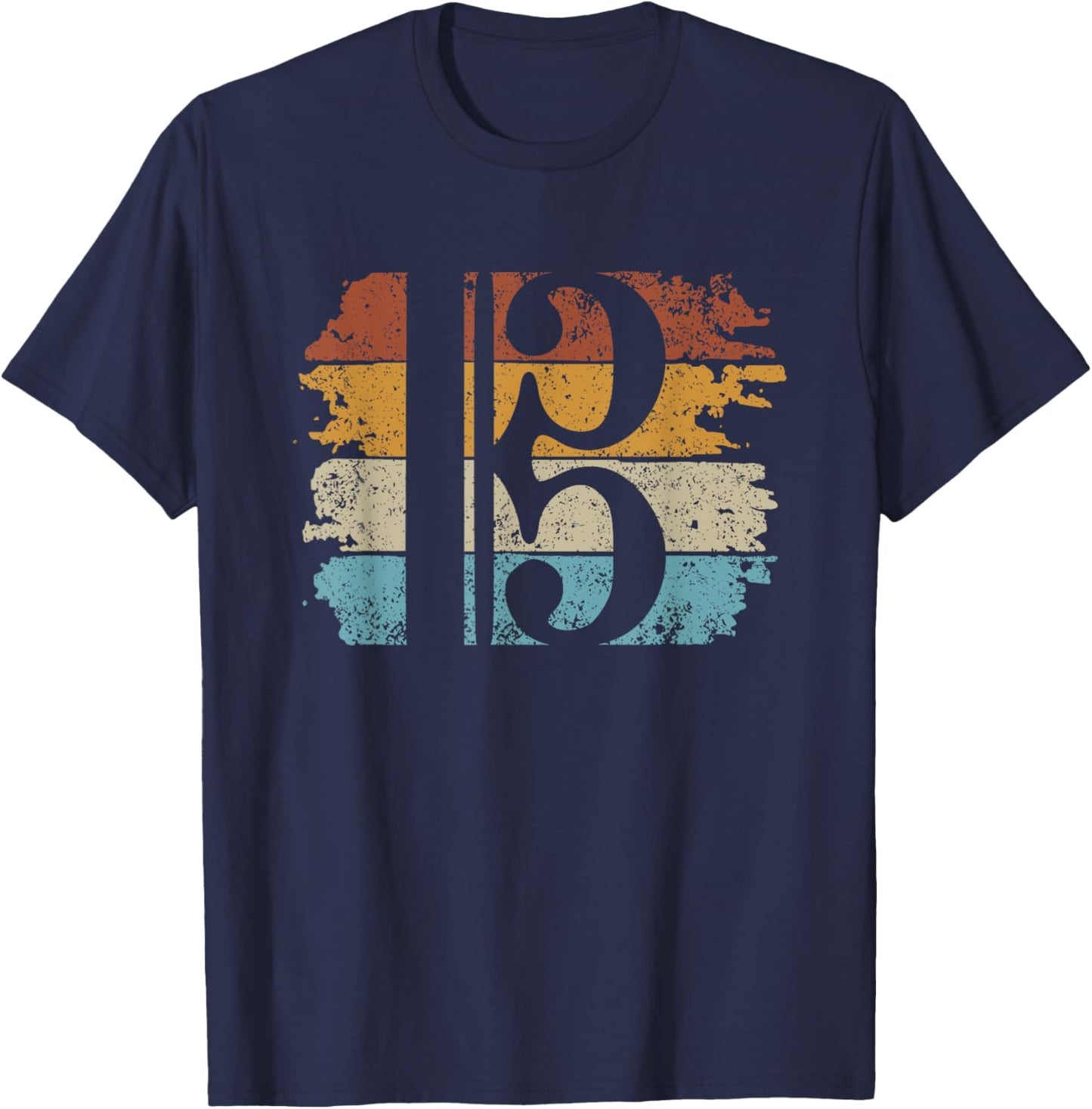 Alto Clef Viola Player Violist T-Shirt - T-Shirt | Navy