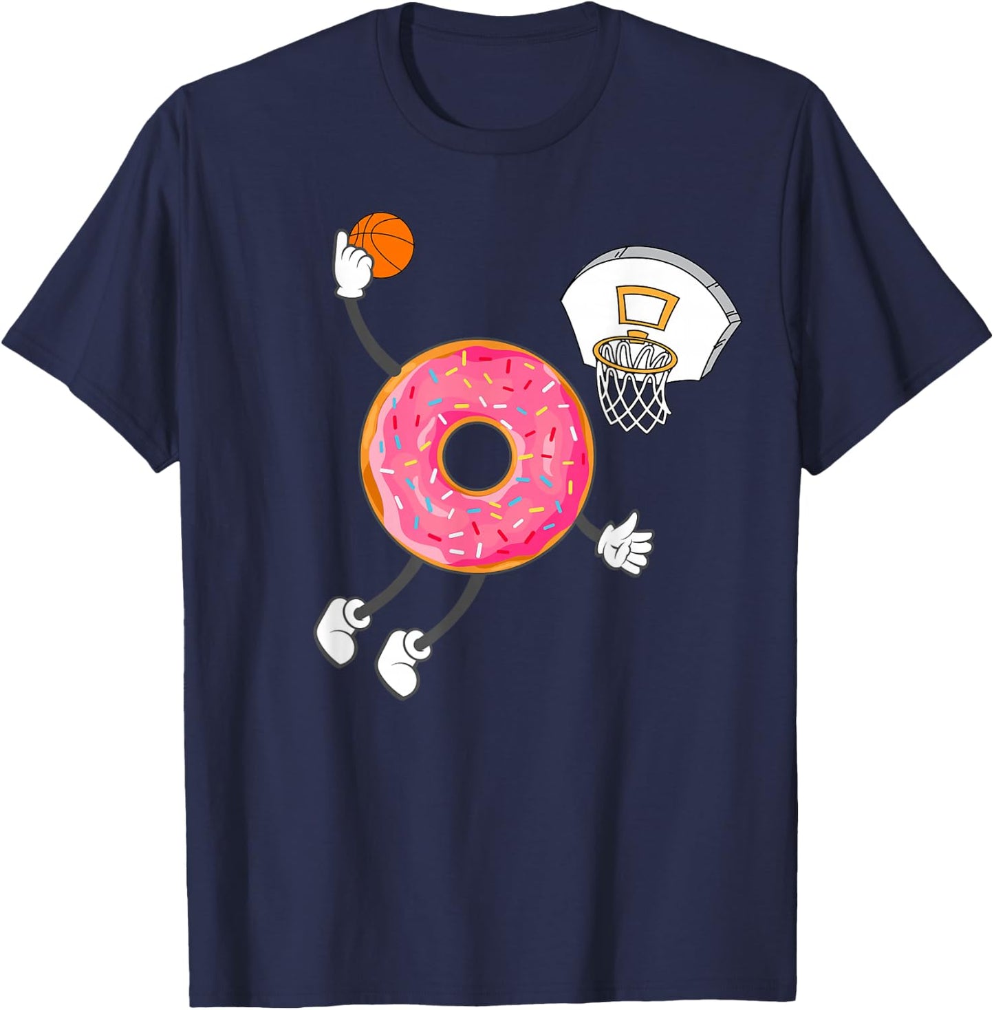 Dunking Donut Hole Food Champ T-Shirt - T-Shirt | Navy