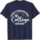 First Generation College Student First-Gen College Graduate T-Shirt - T-Shirt | Navy
