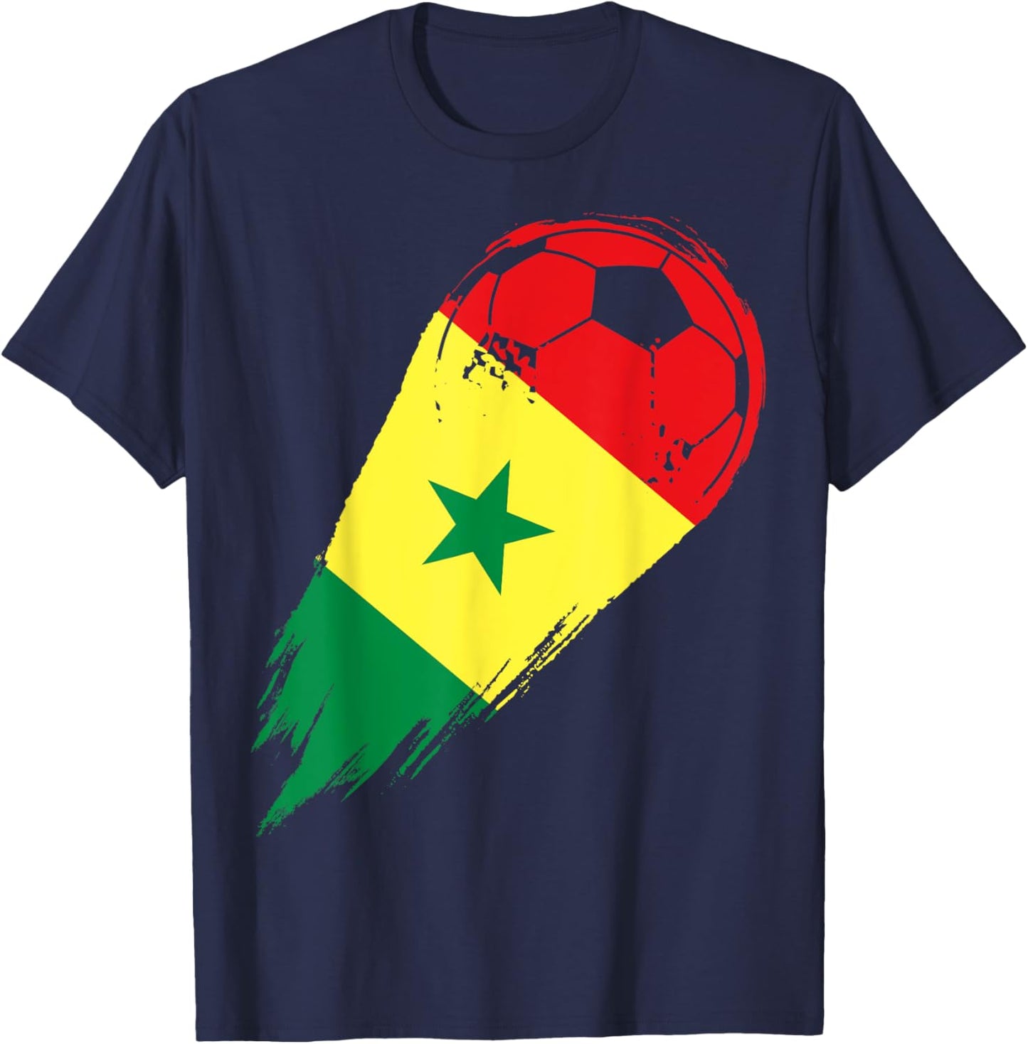 Soccer Player of Pride Senegal T-Shirt - T-Shirt | Navy