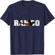 Rambo , Men's Grey Short Sleeve Modern Classic Fit Bow T-Shirt - T-Shirt | Navy