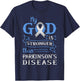 My God Is Stronger Than Parkinsons Disease Mental Illness T-Shirt - T-Shirt | Navy