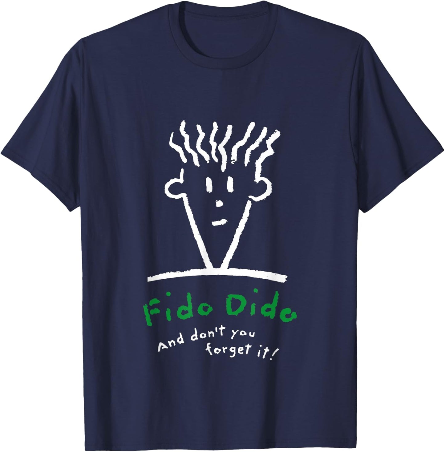 Fido Dido Face Don't You Forget It T-Shirt - T-Shirt | Navy