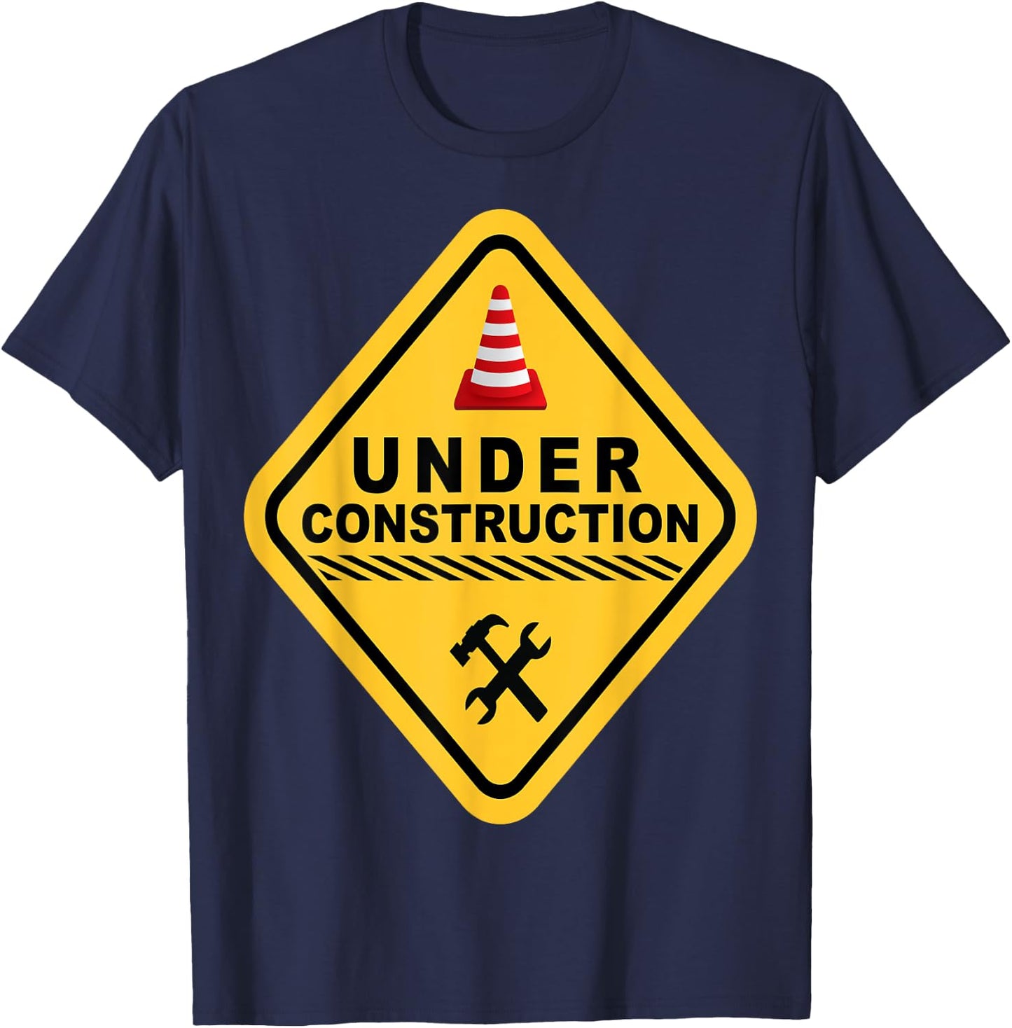I Am Currently Under Construction T-Shirt - T-Shirt | Navy