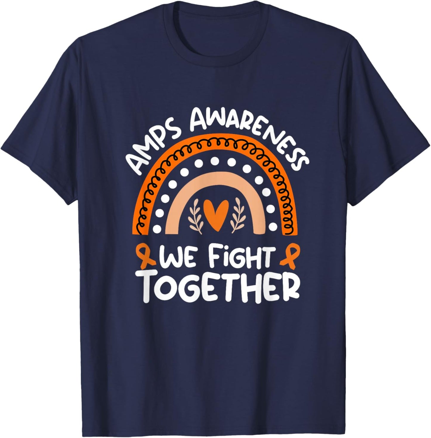 Amplified Musculoskeletal Pain Syndrome Awareness Gear AMPS T-Shirt - T-Shirt | Navy